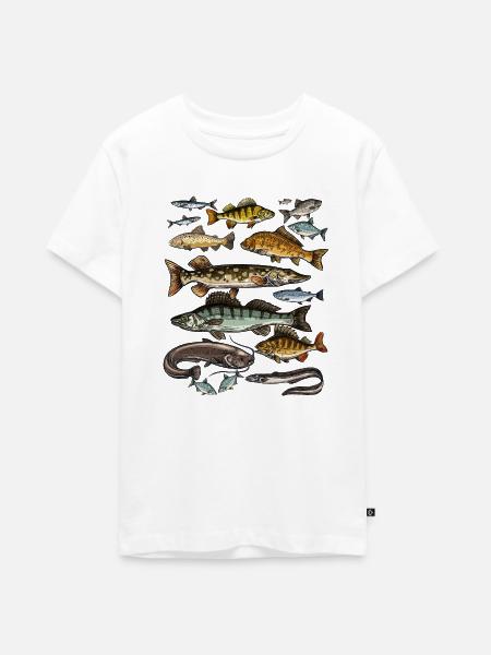 T-Shirt für Angler.Fishing Geschenkidee - Teenager Premium Bio T-Shirt - Weiß