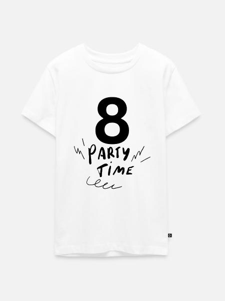 8 - Teenager Premium Bio T-Shirt - Weiß