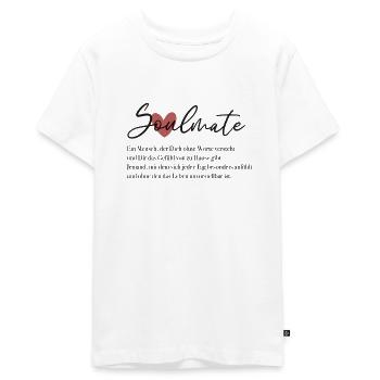 Soulmate - Teenager Premium Bio T-Shirt - Weiß - Vorne - AI Model Teenager Male light (155cm)