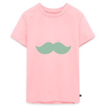 Pastel green mustache man november bike - Teenager Premium Organic T-Shirt - rose - Front