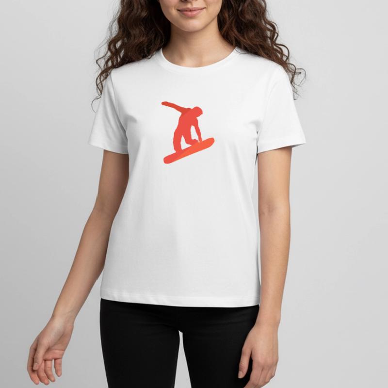 Snowboard Freestyle Snowboarden Tieners Premium Bio T-shirt