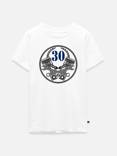 30th Birthday Mechanic Workshop Mechanic (25) - Teenager Premium Organic T-Shirt - white