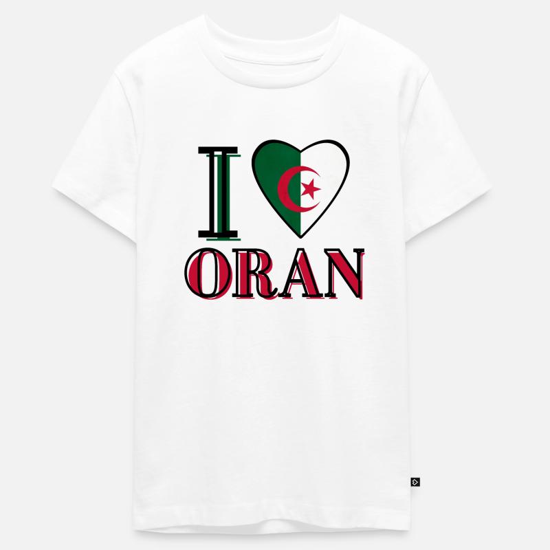 I Love Oran - Teenager Premium Organic T-Shirt - white