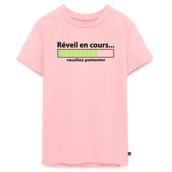 Wake current - Teenager Premium Organic T-Shirt - rose - Front