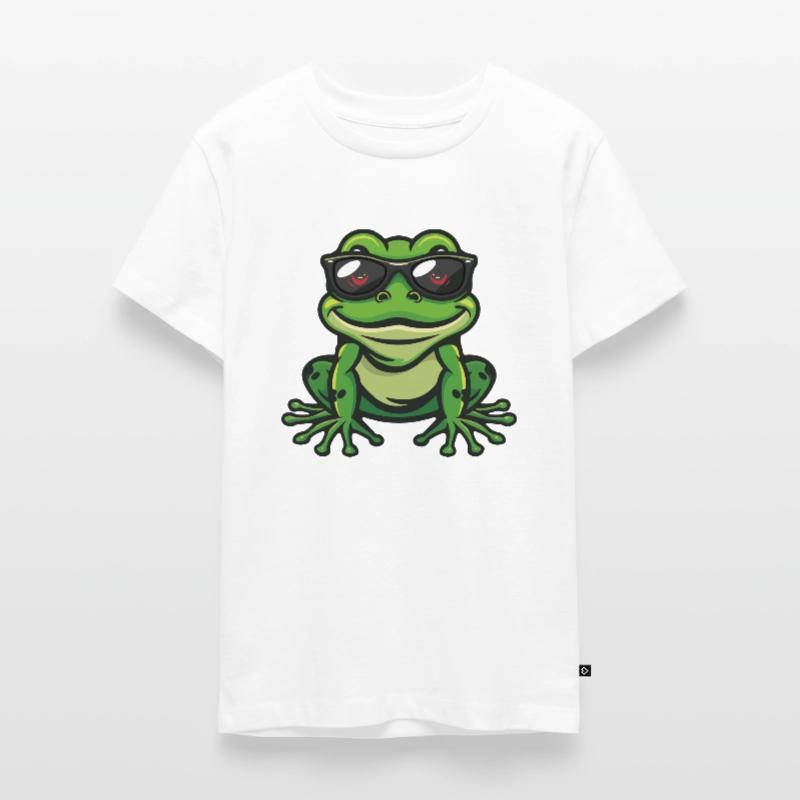 Frog Comic Cool Teenager Premium Organic T-Shirt