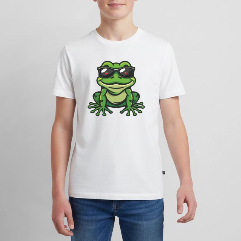 Frog Comic Cool Teenager Premium Organic T-Shirt