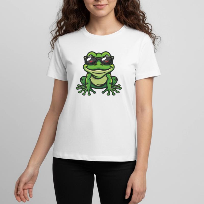 Frog Comic Cool Teenager Premium Organic T-Shirt