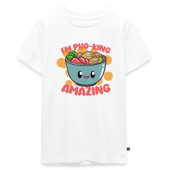Vietnam Viet Pho Nudeln Vietnamese I Geschenk - Teenager Premium Bio T-Shirt - Weiß - Vorne - AI Model Teenager Male light (155cm)