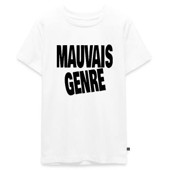mauvais genre - T-shirt Premium bio Ado - blanc - Devant - AI Model Teenager Male light (155cm)