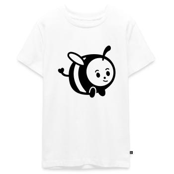 Abeille - T-shirt Premium bio Ado - blanc - Devant - AI Model Teenager Male light (155cm)
