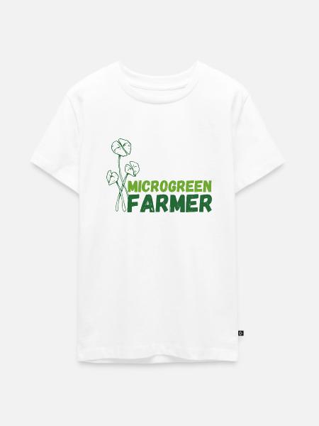 Microgreens Farmer - Teenager Premium Bio T-Shirt - Weiß