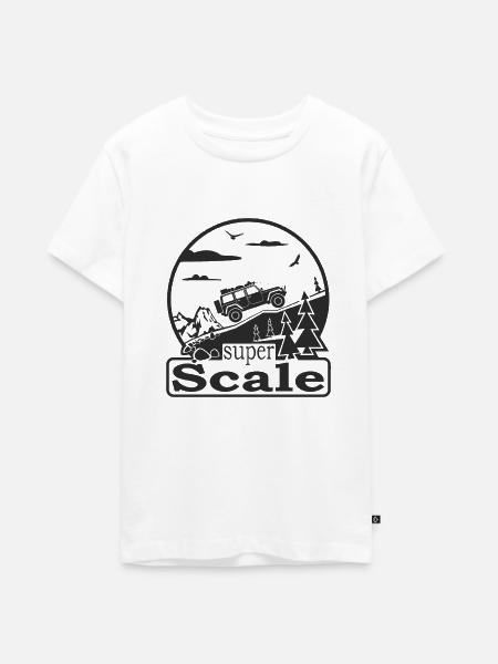 SuperScale Logo - Teenager Premium Bio T-Shirt - Weiß