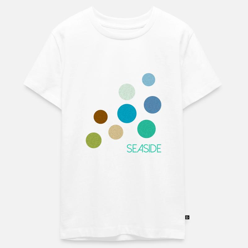 Toutes les couleurs - Bord de mer - T-shirt Premium bio Ado - blanc