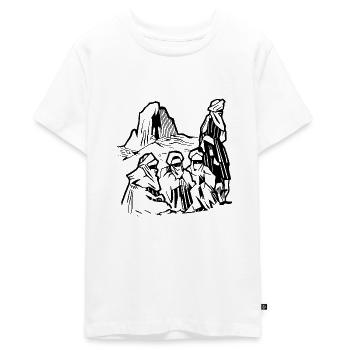 hoggar! - T-shirt Premium bio Ado - blanc - Devant - AI Model Teenager Male light (155cm)