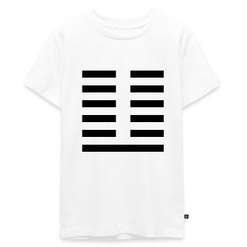 24 Fu - Le Retour (Hexagramme) - T-shirt Premium bio Ado - blanc - Devant - AI Model Teenager Male light (155cm)