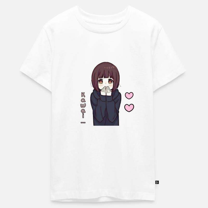 Anime kawai - T-shirt Premium bio Ado - blanc