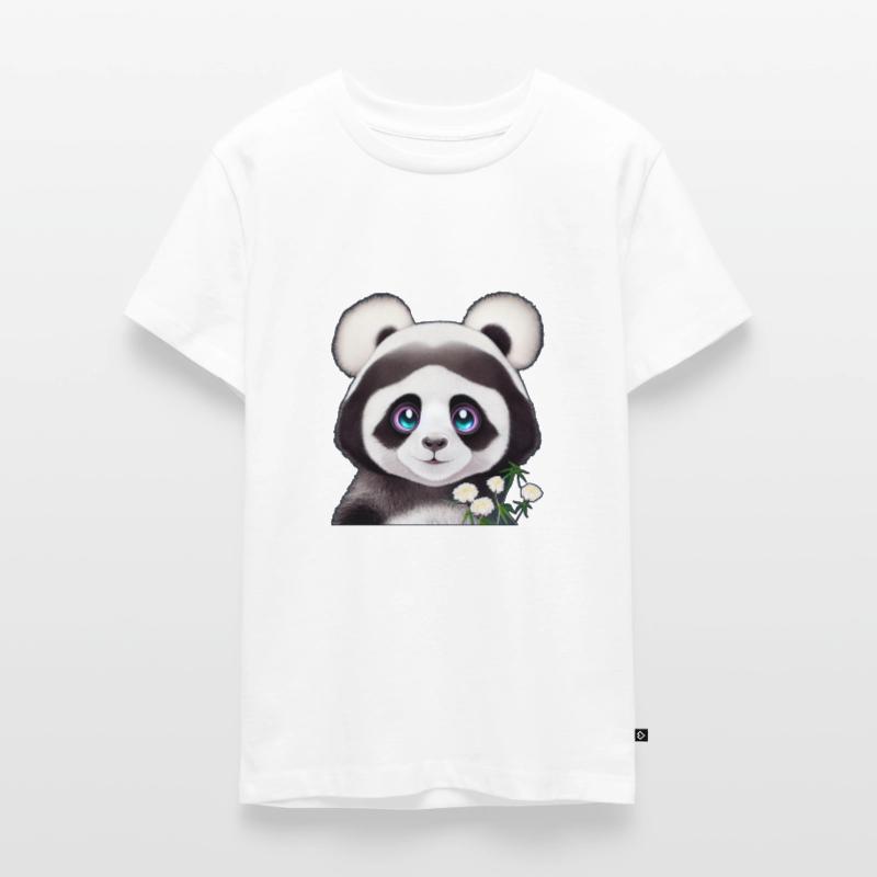 Panda aux fleurs T-shirt Premium bio Ado