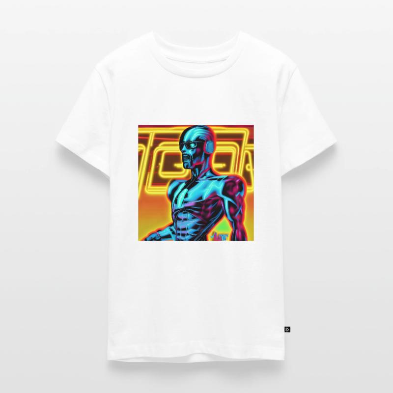 Cyber android T-shirt Premium bio Ado