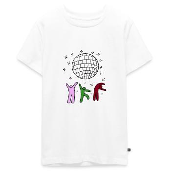 retro figuren - Teenager Premium Bio T-Shirt - Weiß - Vorne - AI Model Teenager Male light (155cm)