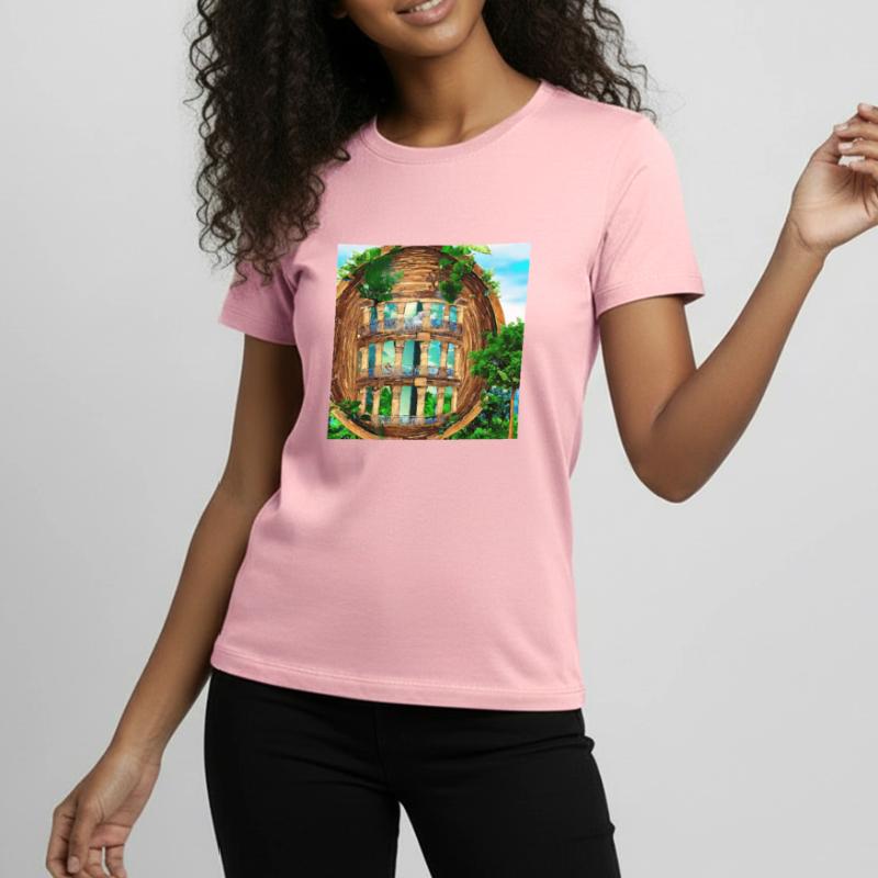 Abstract columns in natural surroundings Teenager Premium Organic T-Shirt