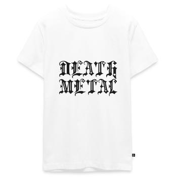 Death Metal - Teenager Premium Bio T-Shirt - Weiß - Vorne - AI Model Teenager Male light (155cm)