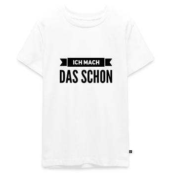 vertrau mir - Teenager Premium Bio T-Shirt - Weiß - Vorne - AI Model Teenager Male light (155cm)