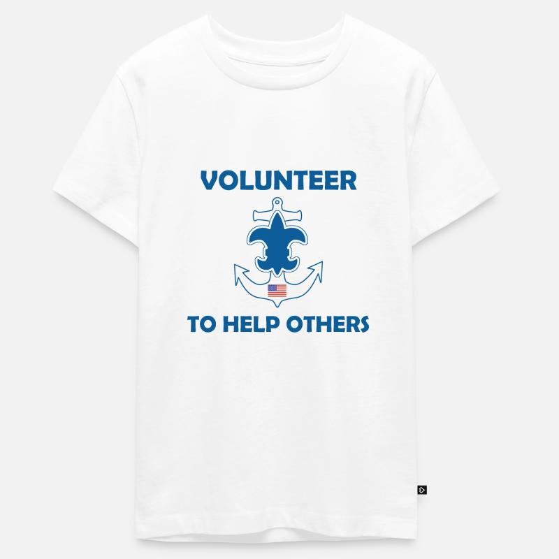 Sea Scout Laws Oath - Teenager Premium Organic T-Shirt - white