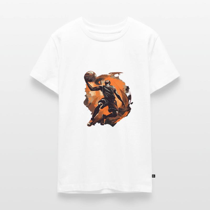 Basket Spieler Teenager Premium Bio T-Shirt