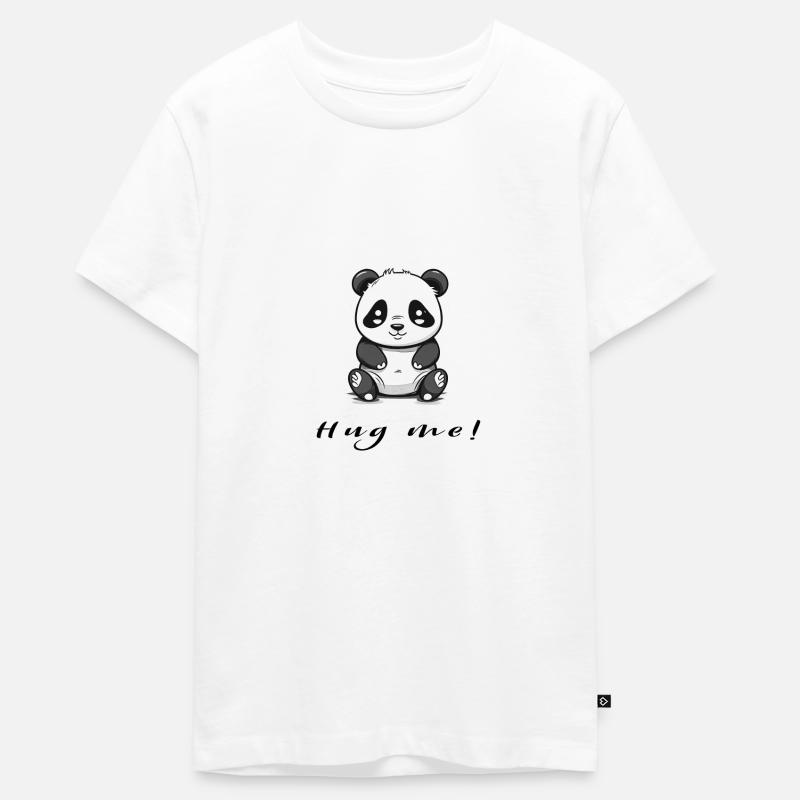 Hug me - Teenager Premium Bio T-Shirt - Weiß