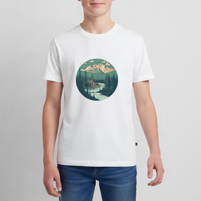 Riverside Cabincore Haven Teenager Premium Organic T-Shirt