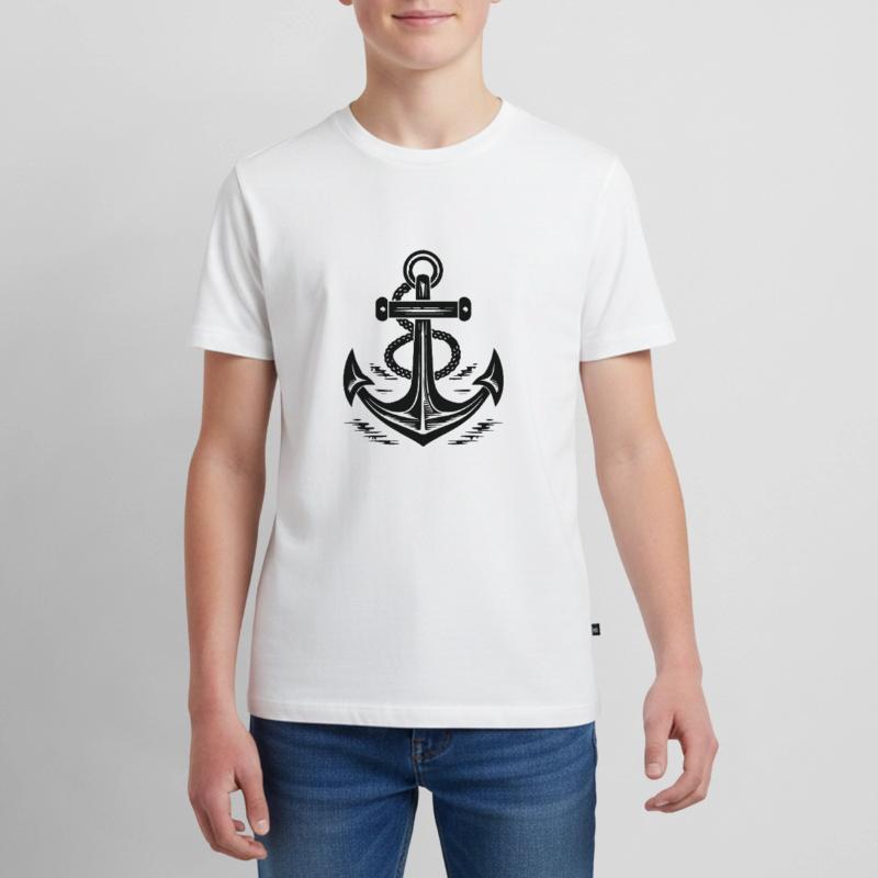 Anker Boot Schiff Nautik Teenager Premium Bio T-Shirt