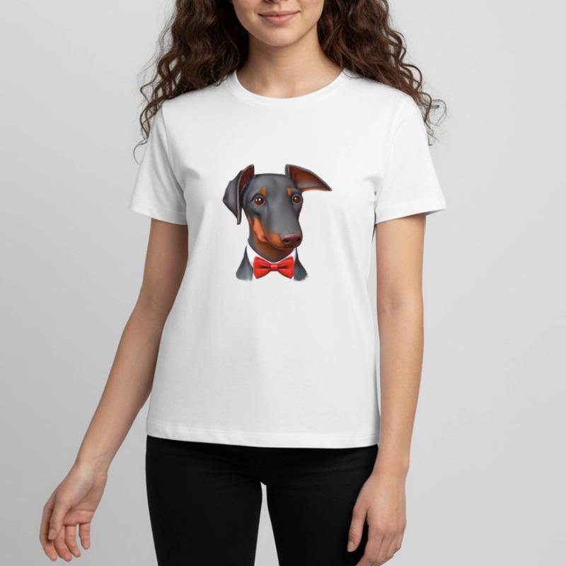 Dobermanntrainer Dobermann Hund Dobermannwelpe Teenager Premium Bio T-Shirt