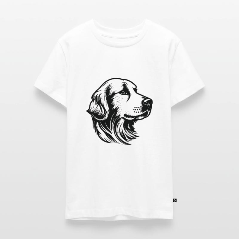 Golden Retriever Teenager Premium Organic T-Shirt