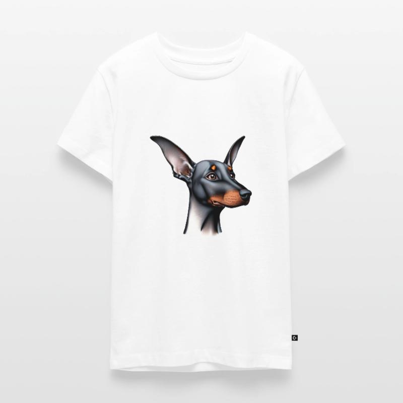 Dobermann Dobermannwelpe Hund Dobermanntrainer Teenager Premium Bio T-Shirt