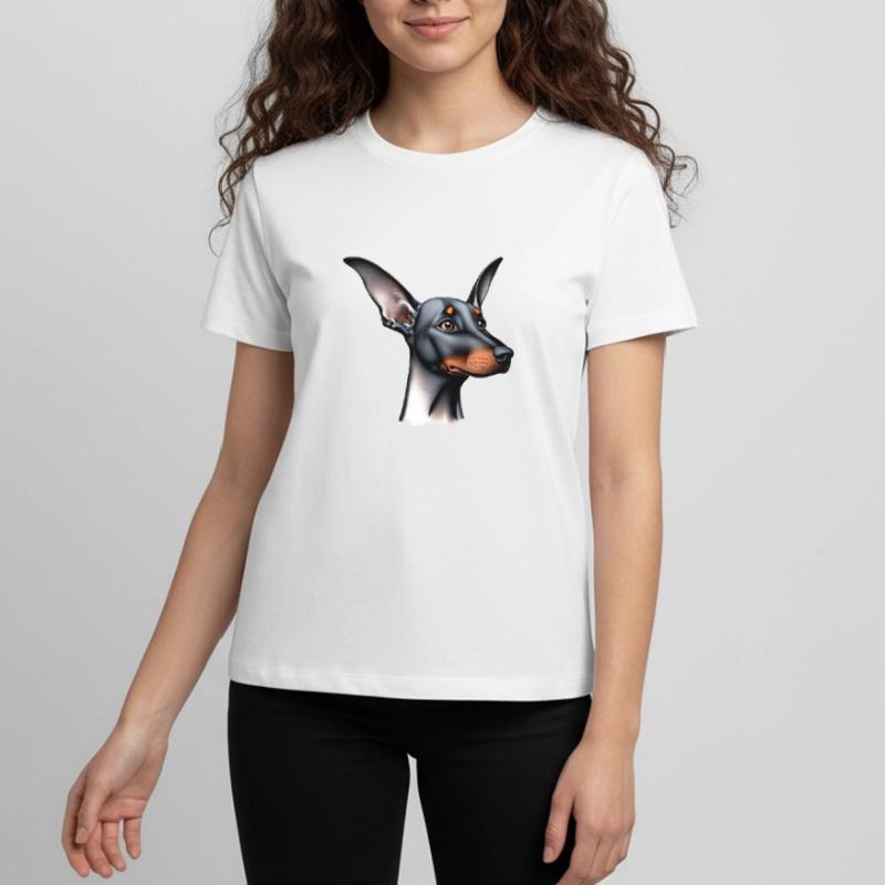 Dobermann Dobermannwelpe Hund Dobermanntrainer Teenager Premium Bio T-Shirt