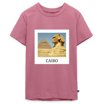 Pyramides de Gizeh - T-shirt Premium bio Ado - mauve - Devant - AI Model Teenager Male light (155cm)
