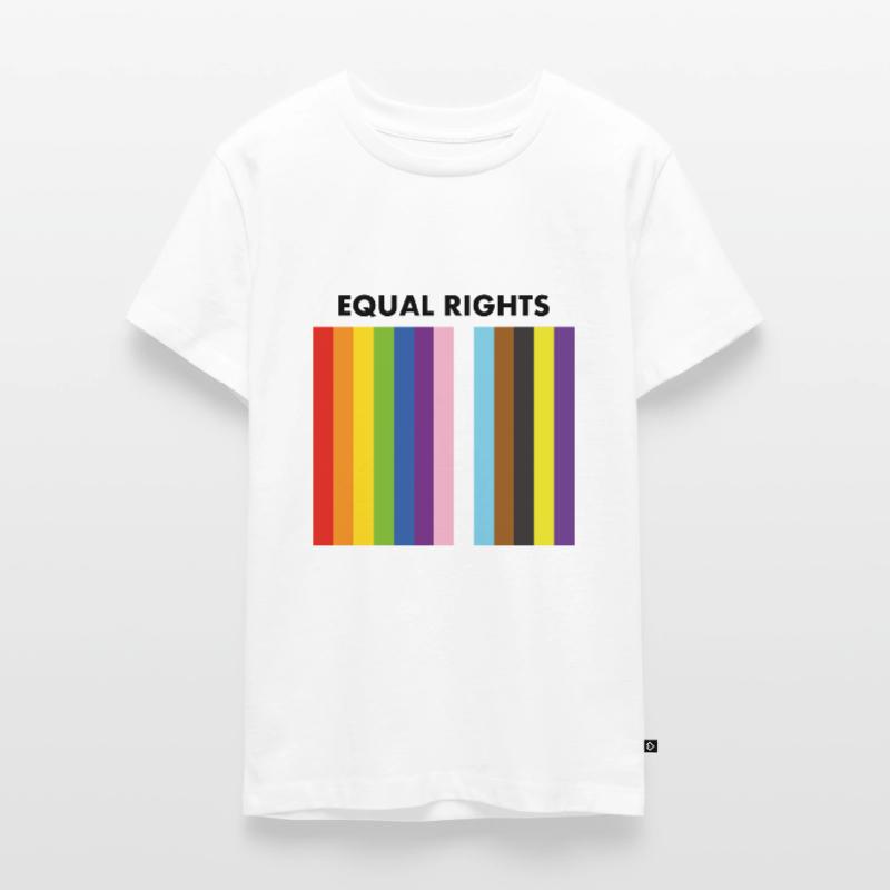 Equal rights inclusive pride flag Teenager Premium Organic T-Shirt