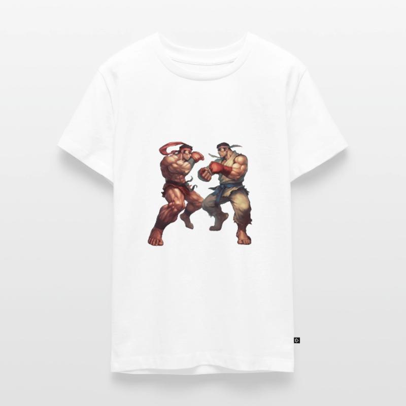 Streetfighter Style Dynamic Designs for Fighting Teenager Premium Organic T-Shirt