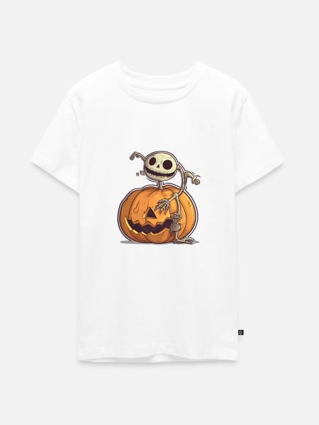 Citrouille 4 - T-shirt Premium bio Ado - blanc