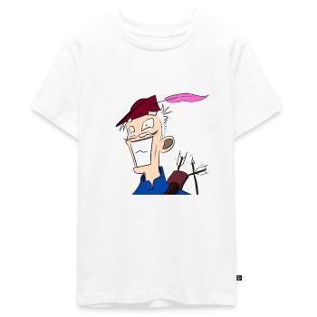 Robin Hood - Teenager Premium Organic T-Shirt - white - Front - AI Model Teenager Male light (155cm)