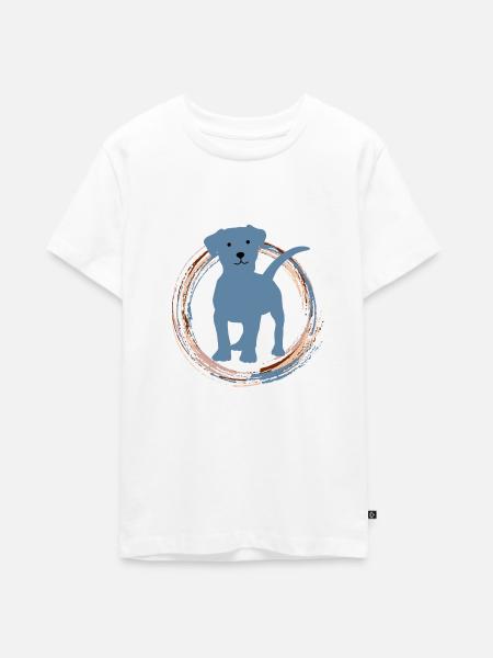 Hündchen - Teenager Premium Bio T-Shirt - Weiß