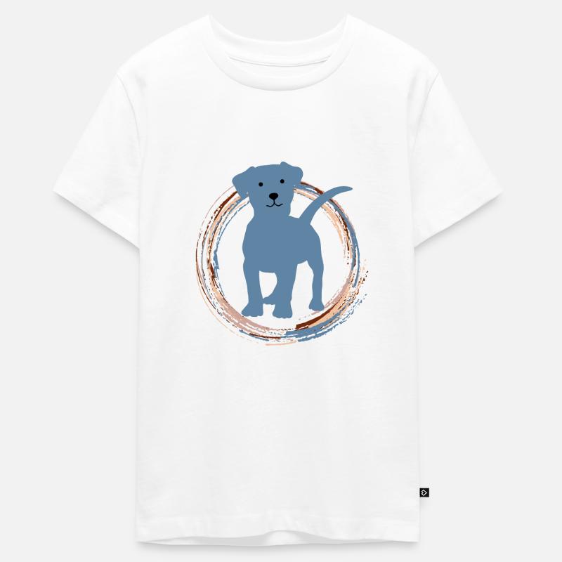 Hündchen - Teenager Premium Bio T-Shirt - Weiß