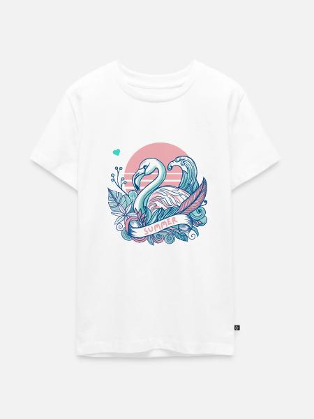 Summer Feeling - Teenager Premium Bio T-Shirt - Weiß