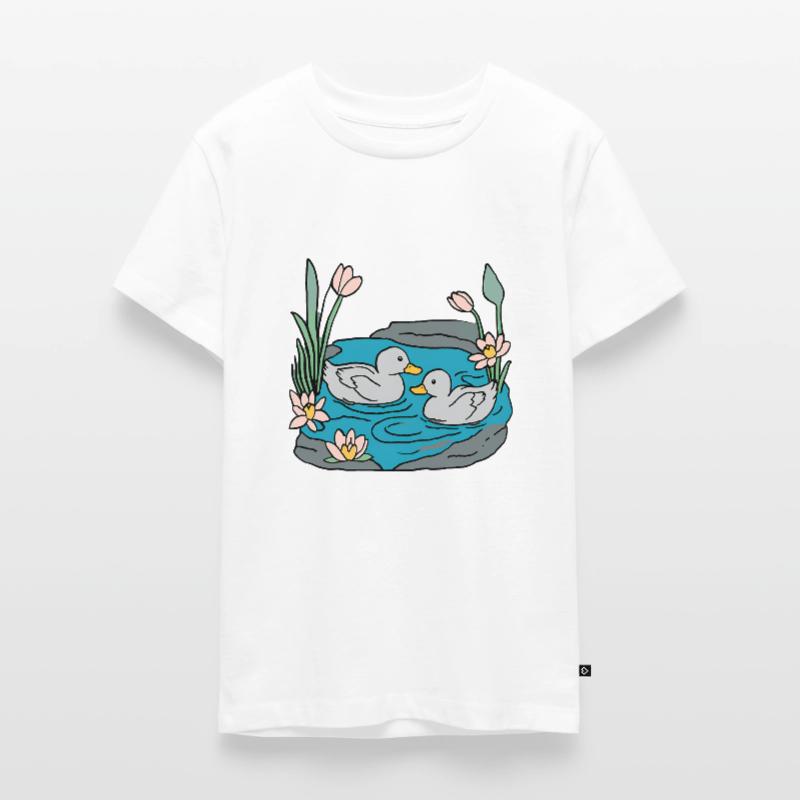 Entchen Teenager Premium Bio T-Shirt