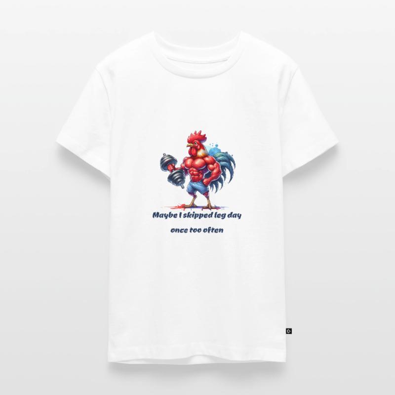Gym Legday funny saying Teenager Premium Organic T-Shirt