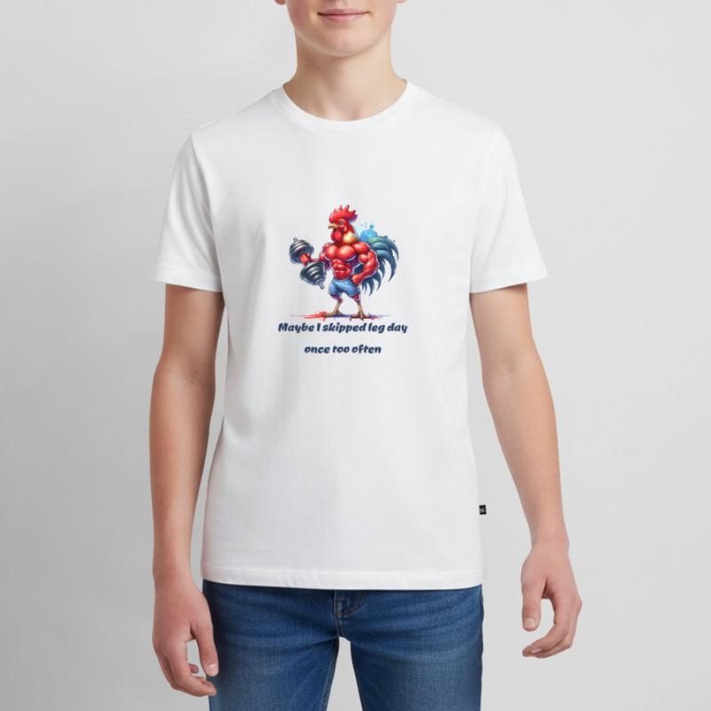 Gym Legday funny saying Teenager Premium Organic T-Shirt