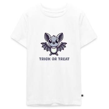 Fledermaus Comic - Teenager Premium Bio T-Shirt - Weiß - Vorne - AI Model Teenager Male light (155cm)