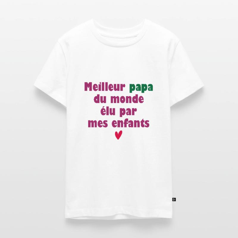 Das beste Vatertagsgeschenk der Welt Teenager Premium Bio T-Shirt