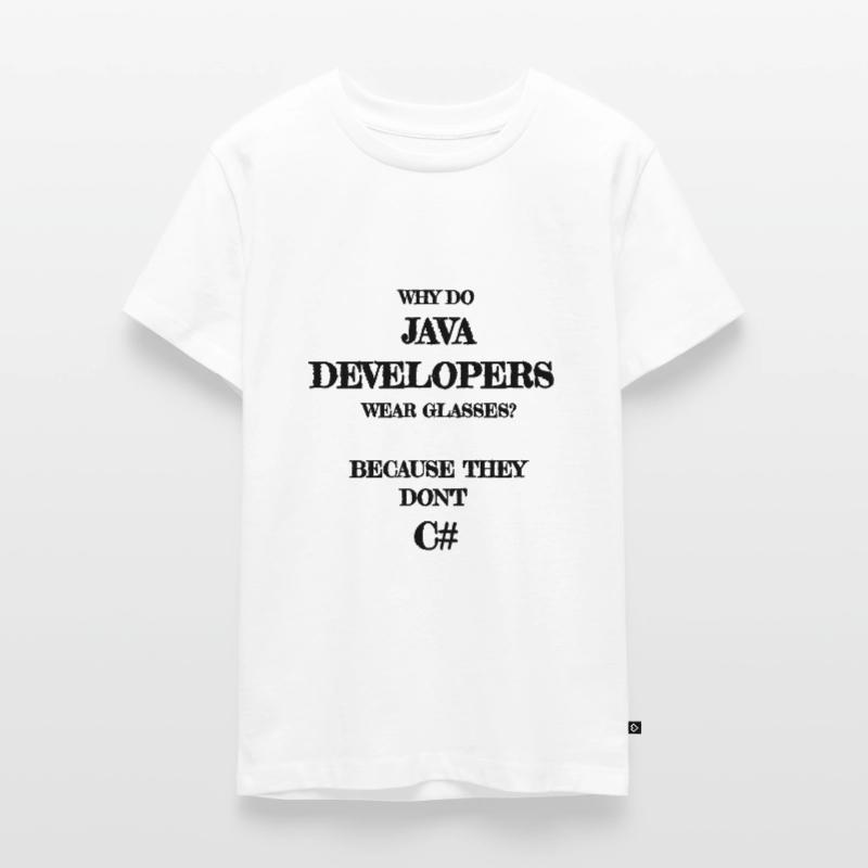 java developers joke Java Entwickler Developer Teenager Premium Bio T-Shirt