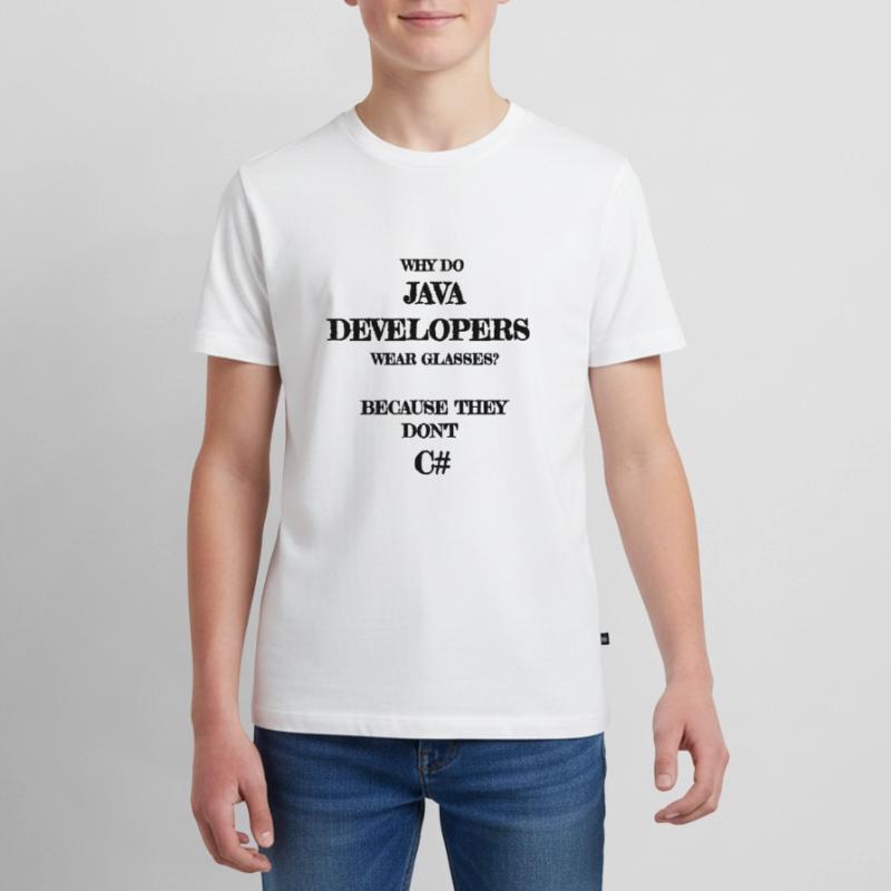 java developers joke Java Entwickler Developer Teenager Premium Bio T-Shirt